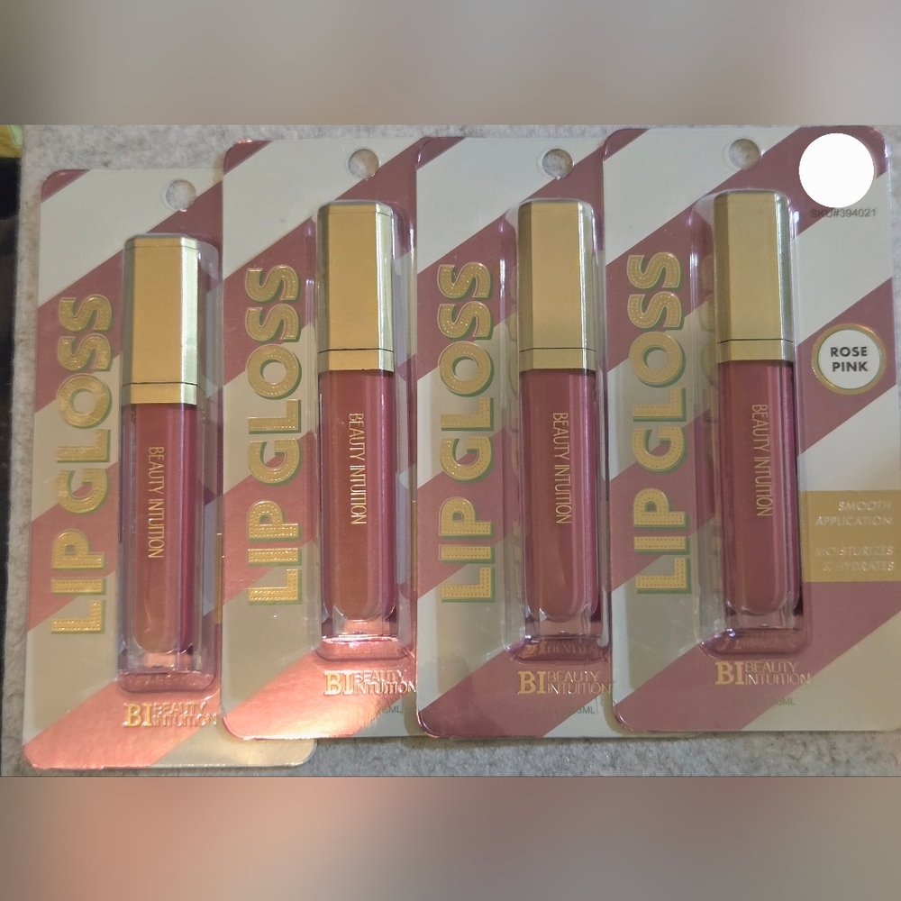 Beauty Intuition Pink Rose Lip Gloss - Pack of 4
